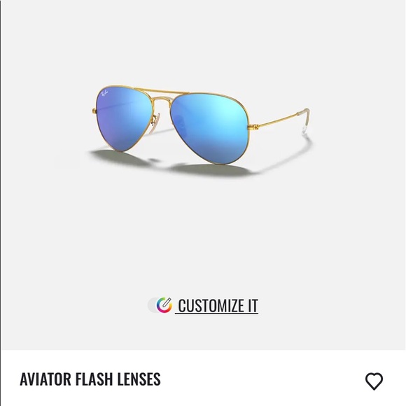 BEAUTIFUL NEW Ray-Ban AVIATOR FLASH LENSES - Picture 2 of 3
